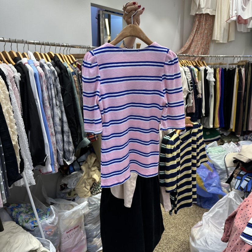 HAPPYBERRY東大門㊣直郵女裝新品25秋冬休閑真品推薦人氣T恤HAPPYBERRYT恤