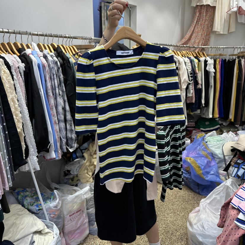 HAPPYBERRY東大門㊣直郵女裝新品25秋冬休閑真品推薦人氣T恤HAPPYBERRYT恤圖色3