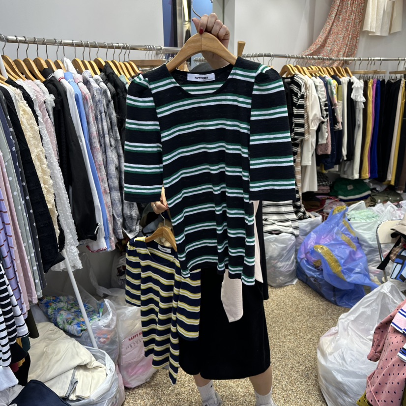 HAPPYBERRY東大門㊣直郵女裝新品25秋冬休閑真品推薦人氣T恤HAPPYBERRYT恤圖色4