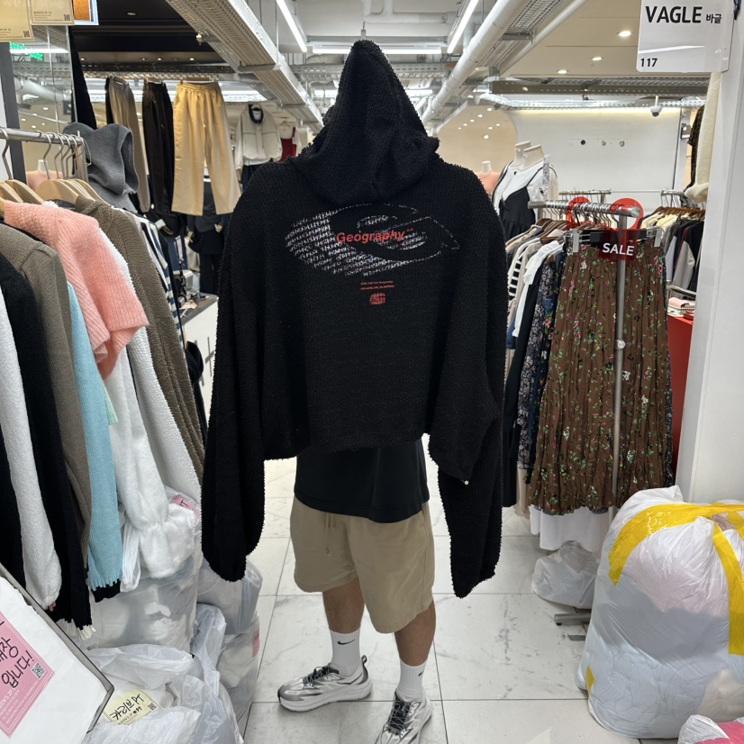 空韓國代購㊣女裝新品真品熱賣職業時尚休閑25秋冬衛衣連帽衫空衛衣