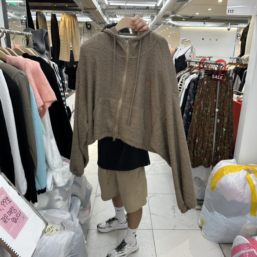 空韓國代購㊣女裝新品真品熱賣職業時尚休閑25秋冬衛衣連帽衫空衛衣圖色2