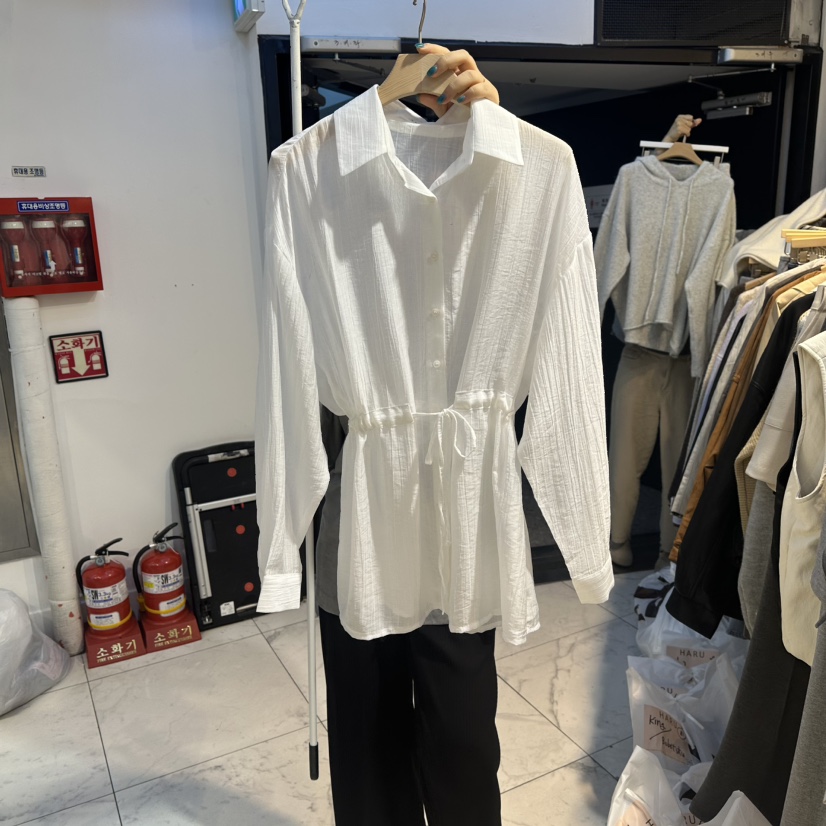 HARU韓國直郵㊣女士新品人氣熱賣25秋冬真品職業襯衫蕾絲衫HARU襯衫/蕾絲衫圖色1