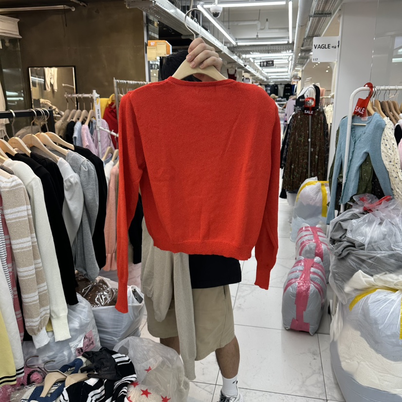 空東大門㊣實拍女裝新品人氣時尚推薦職業熱賣休閑針織衫開衫空針織衫