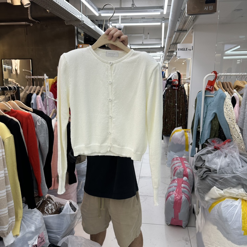 空東大門㊣實拍女裝新品人氣時尚推薦職業熱賣休閑針織衫開衫空針織衫圖色1