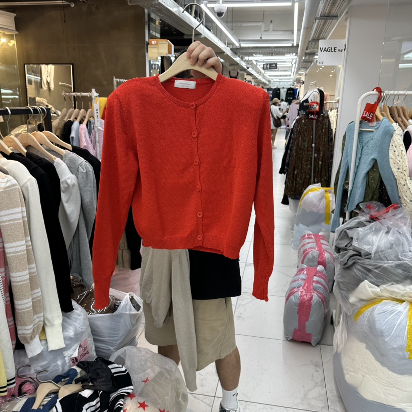 空東大門㊣實拍女裝新品人氣時尚推薦職業熱賣休閑針織衫開衫空針織衫圖色3