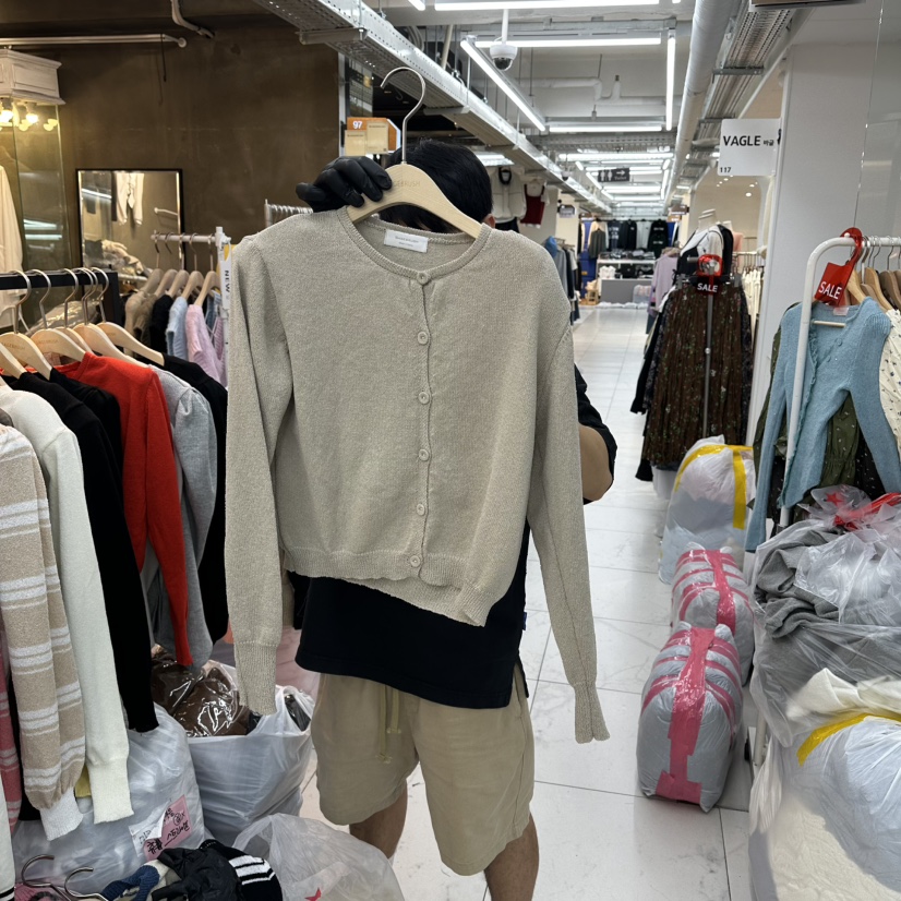 空東大門㊣實拍女裝新品人氣時尚推薦職業熱賣休閑針織衫開衫空針織衫圖色4