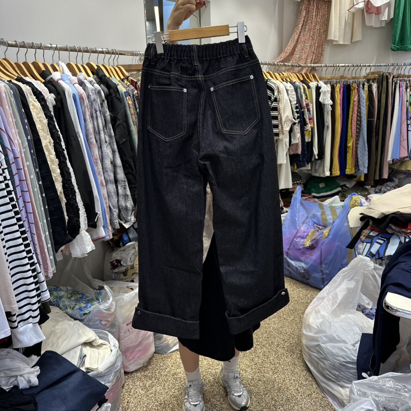 HAPPYBERRY韓國代購㊣女士新品真品25秋冬推薦休閑熱賣牛仔褲HAPPYBERRY牛仔褲