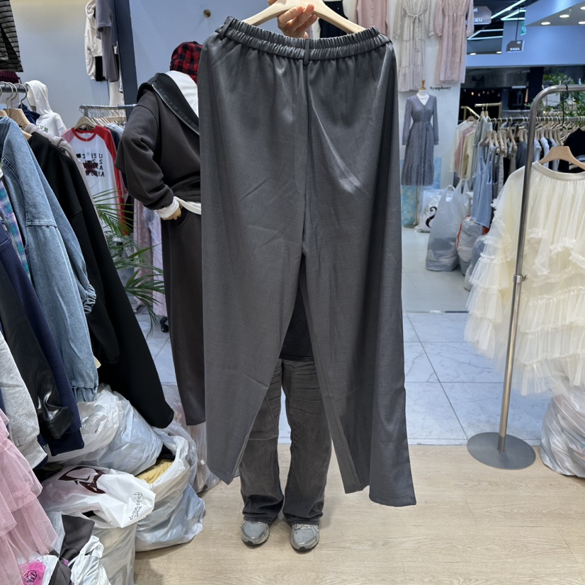 UNDERSTAR_VINTAGE韓國代購㊣女裝新款休閑推薦職業休閑褲腰帶UNDERSTAR_VINTAGE休閑褲