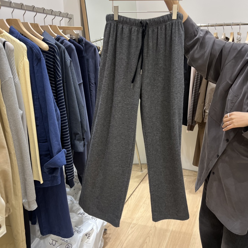 HAUS-A東大門㊣實拍女裝新品熱賣人氣真品職業休閑休閑褲綁帶HAUS-A休閑褲圖色1