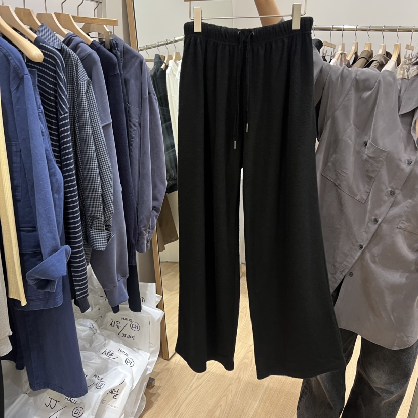 HAUS-A東大門㊣實拍女裝新品熱賣人氣真品職業休閑休閑褲綁帶HAUS-A休閑褲圖色2
