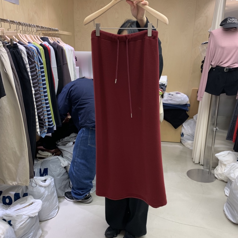 PLEASURE東大門㊣直郵女裝新品推薦25秋冬休閑時尚熱賣長裙PLEASURE長裙圖色1