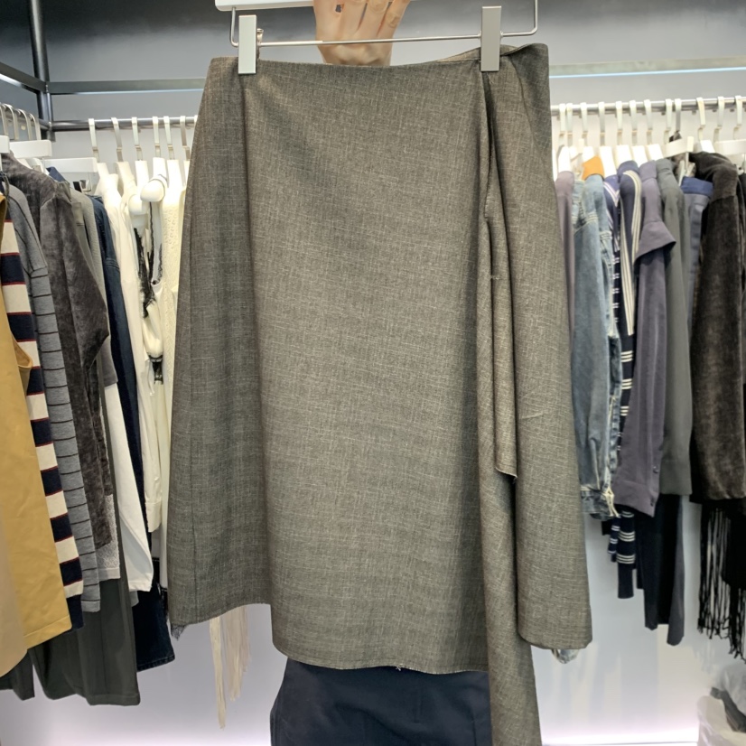 OUS/INCH-L東大門㊣代購女裝新品25秋冬時尚半身裙中短裙OUS/INCH半身裙/中短裙圖色1