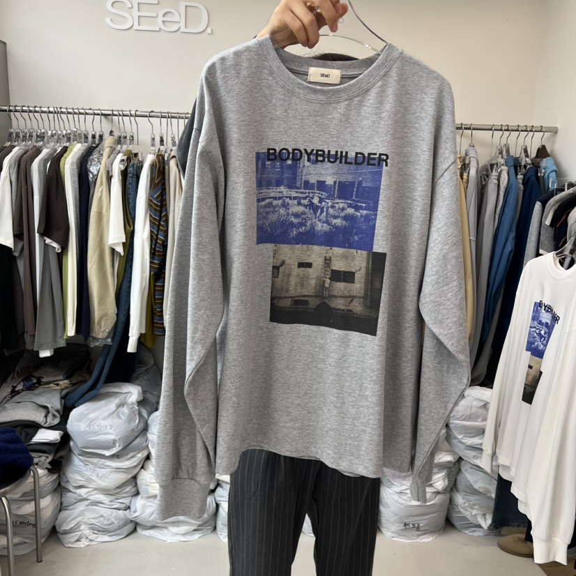 LEESEED-A東大門㊣直郵女士新品人氣休閑推薦25秋冬長袖T恤SEeD/LEESEED長袖T恤圖色1