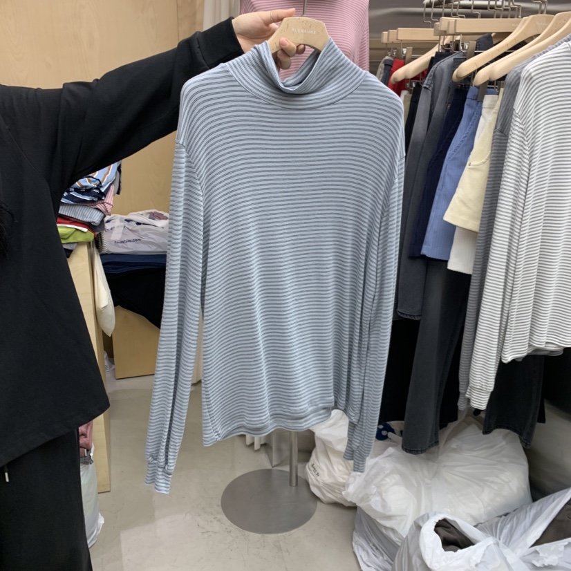 PLEASURE東大門㊣代購女士新品休閑推薦職業真品熱賣長袖T恤PLEASURE長袖T恤圖色2