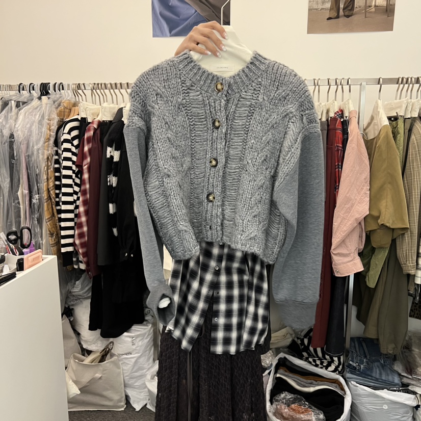 SALONDEMAG韓國代購㊣女裝新款真品熱賣25秋冬推薦休閑毛衣SALONDEMAG毛衣圖色2