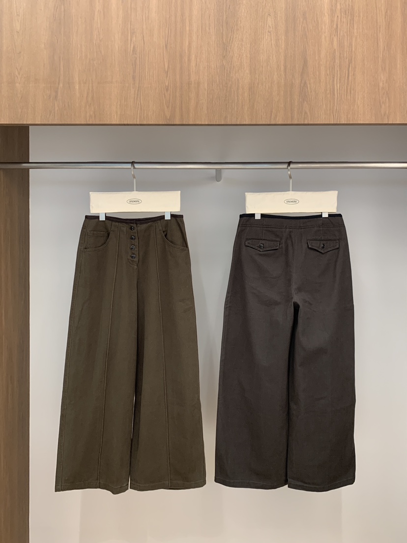 ONE MONE東大門㊣直郵女裝新品推薦人氣時尚真品25秋冬休閑褲ONE MONE休閑褲