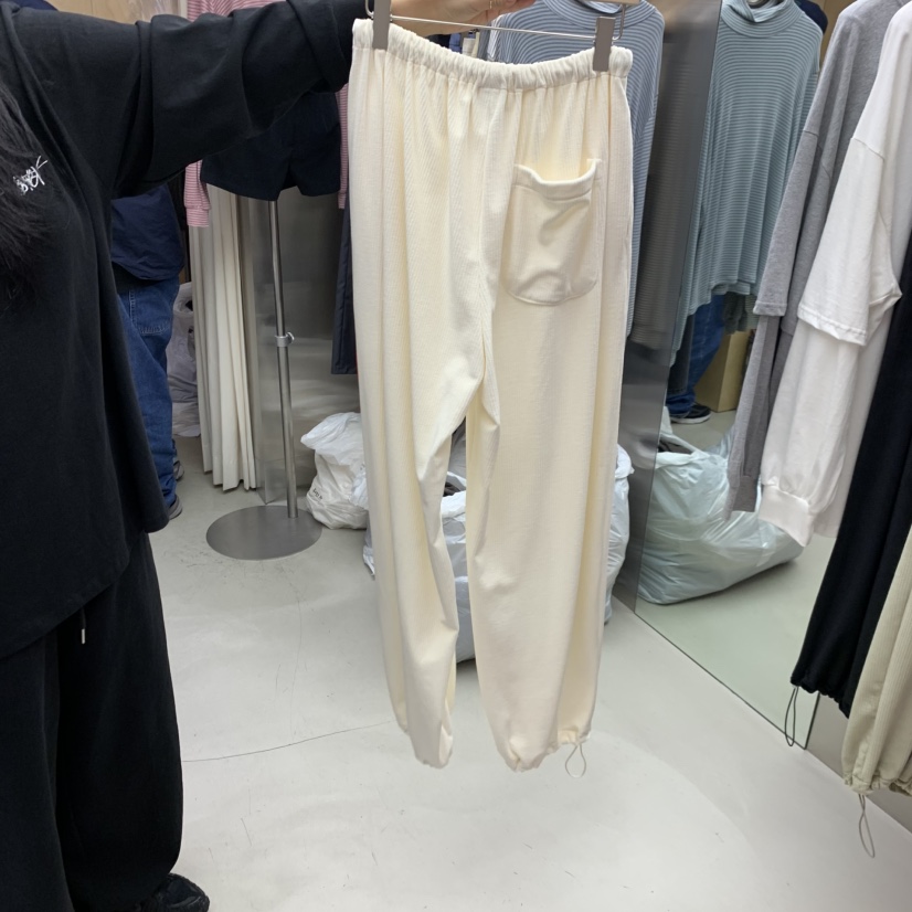 PLEASURE韓國代購㊣女裝新款真品推薦熱賣休閑25秋冬休閑褲貂皮PLEASURE休閑褲