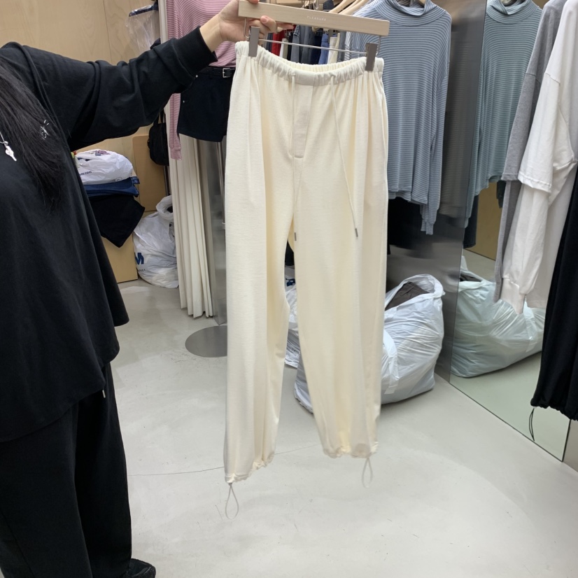 PLEASURE韓國代購㊣女裝新款真品推薦熱賣休閑25秋冬休閑褲貂皮PLEASURE休閑褲圖色3