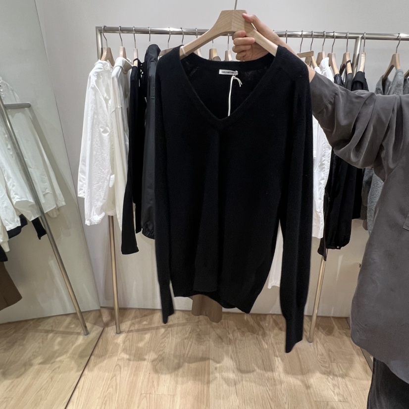 HAUS-A韓國直郵㊣女士新品真品時尚人氣25秋冬職業針織衫V領HAUS-A針織衫圖色3