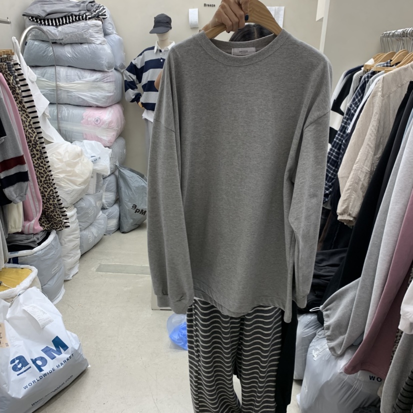 BREEZE東大門㊣實拍女士新款推薦人氣25秋冬真品熱賣長袖T恤BREEZE長袖T恤圖色2