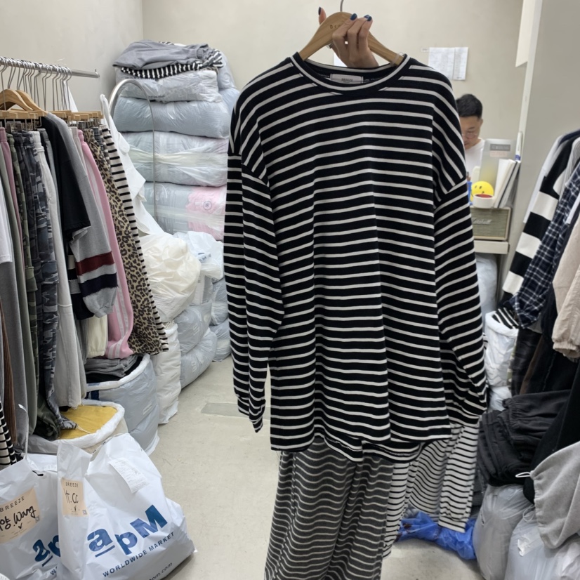 BREEZE東大門㊣代購女裝新款職業人氣真品熱賣休閑時尚長袖T恤BREEZE長袖T恤圖色2