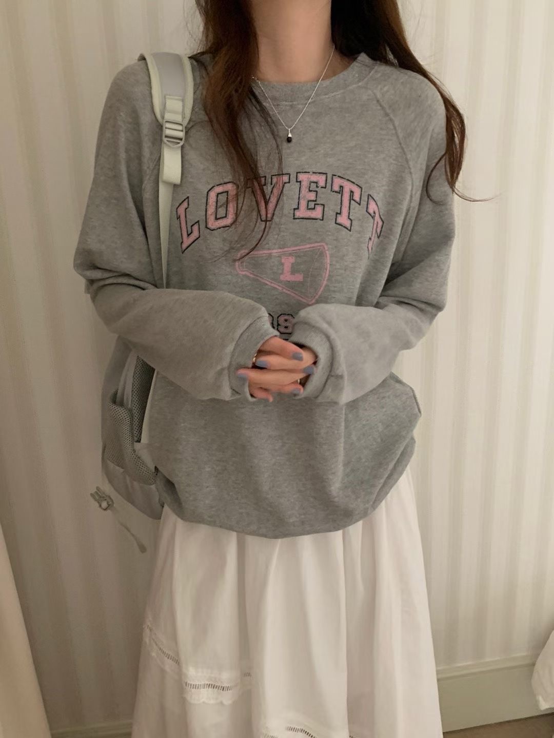 PYT-ot韓國代購㊣女士新款25秋冬推薦職業休閑人氣時尚衛衣pretty young thing衛衣圖色2
