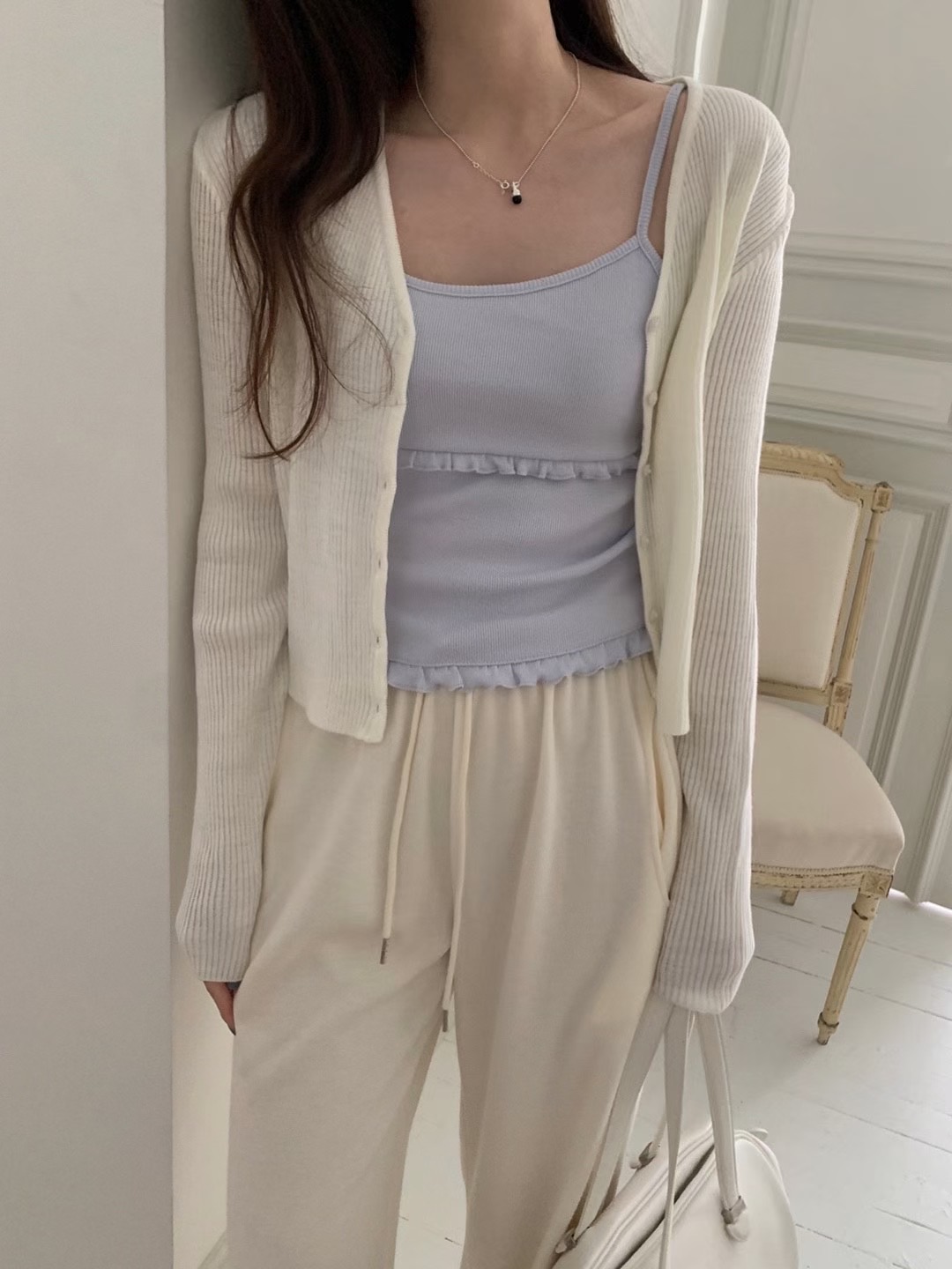 PYT-ot東大門㊣實拍女士新品職業休閑25秋冬人氣時尚吊帶背心pretty young thing吊帶/背心