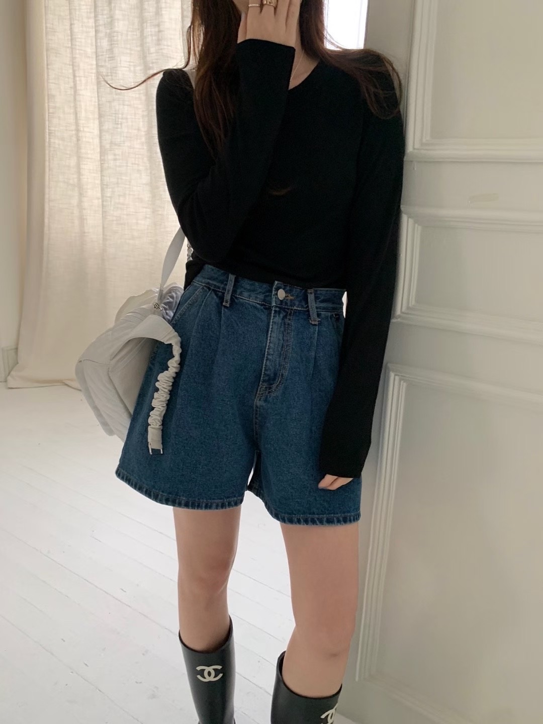 PYT-ot東大門㊣實拍女裝新品人氣熱賣25秋冬職業時尚長袖T恤pretty young thing長袖T恤圖色4