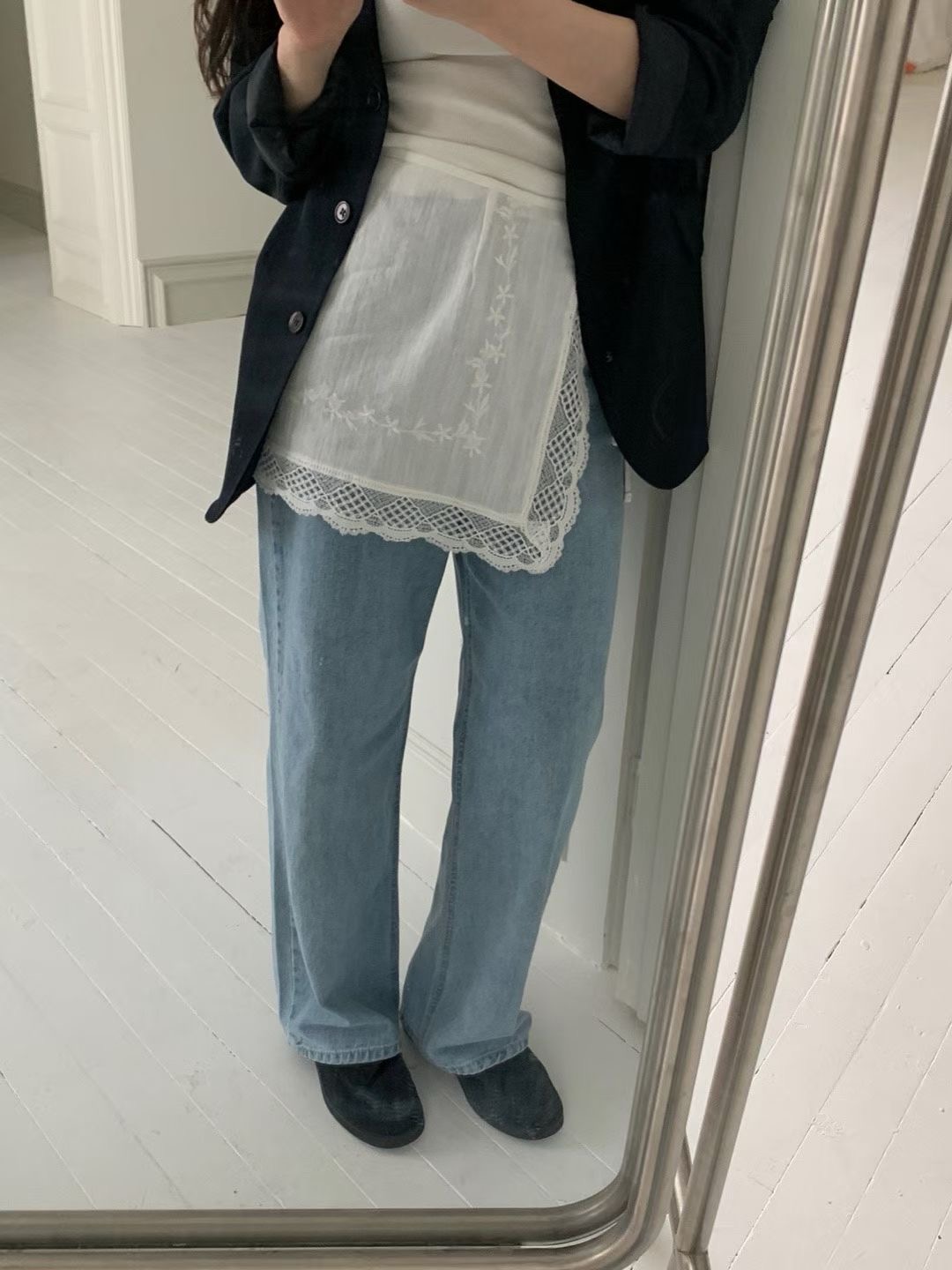 PYT-ot東大門㊣代購女士新品推薦熱賣時尚人氣休閑職業牛仔褲pretty young thing牛仔褲