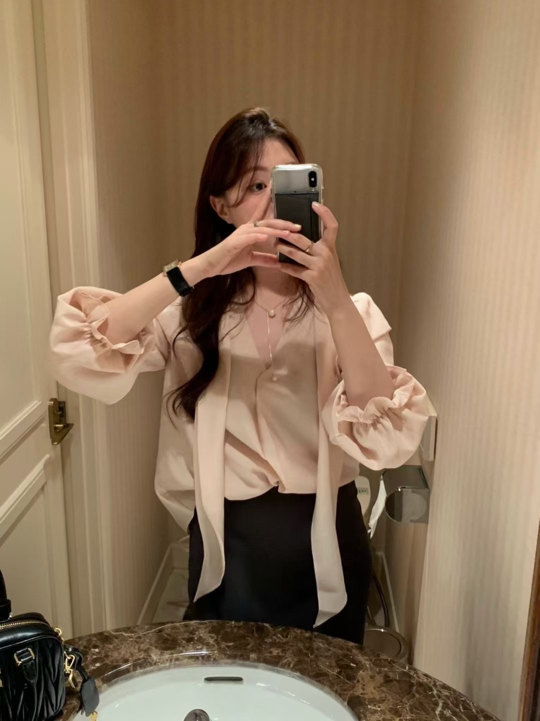 PYT-ot東大門㊣代購女士新品熱賣人氣推薦時尚真品襯衫蕾絲衫pretty young thing襯衫/蕾絲衫