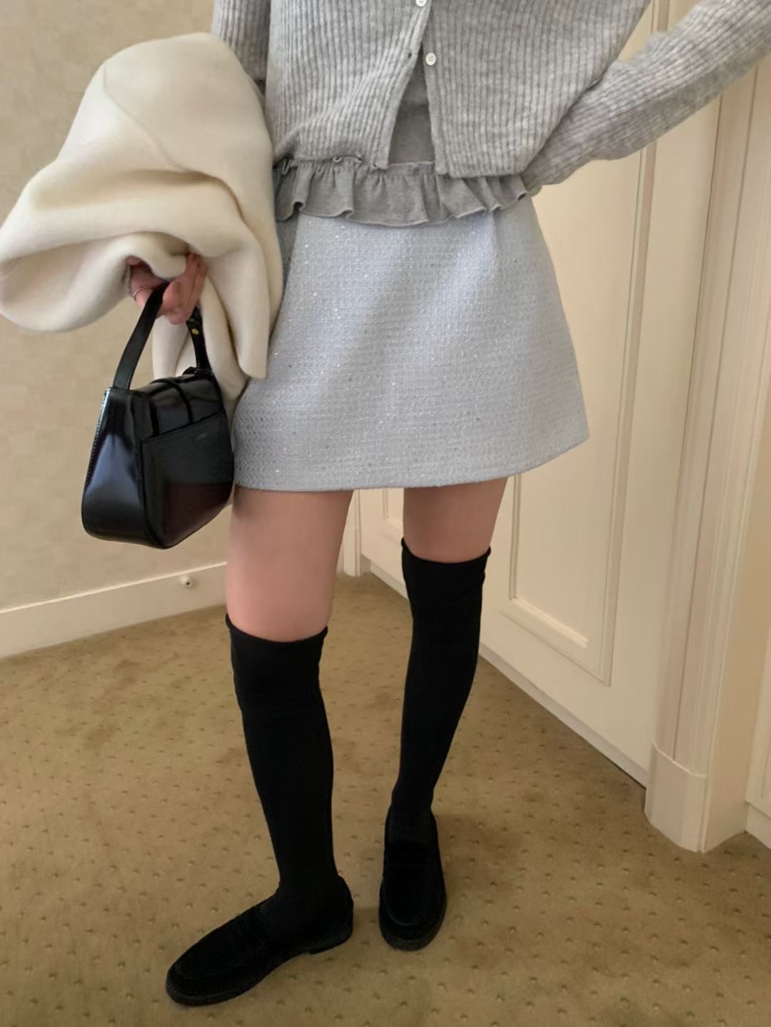 PYT-ot東大門㊣直郵女裝新款推薦人氣休閑時尚25秋冬真品短裙pretty young thing短裙圖色2