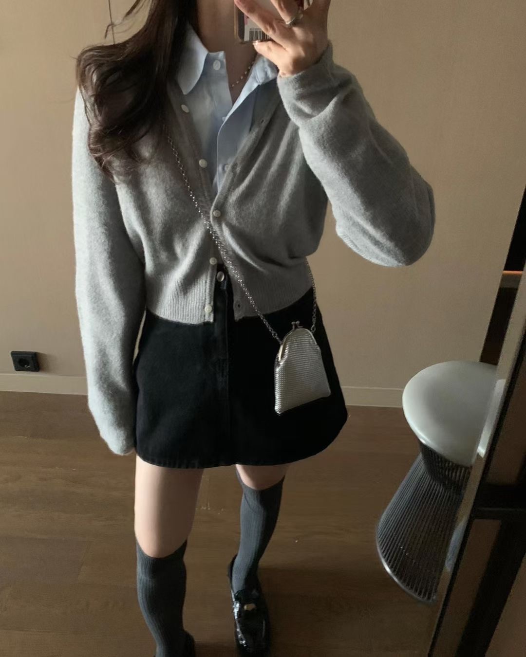 PYT-ot東大門㊣直郵女士新品休閑25秋冬推薦熱賣職業真品短裙pretty young thing短裙