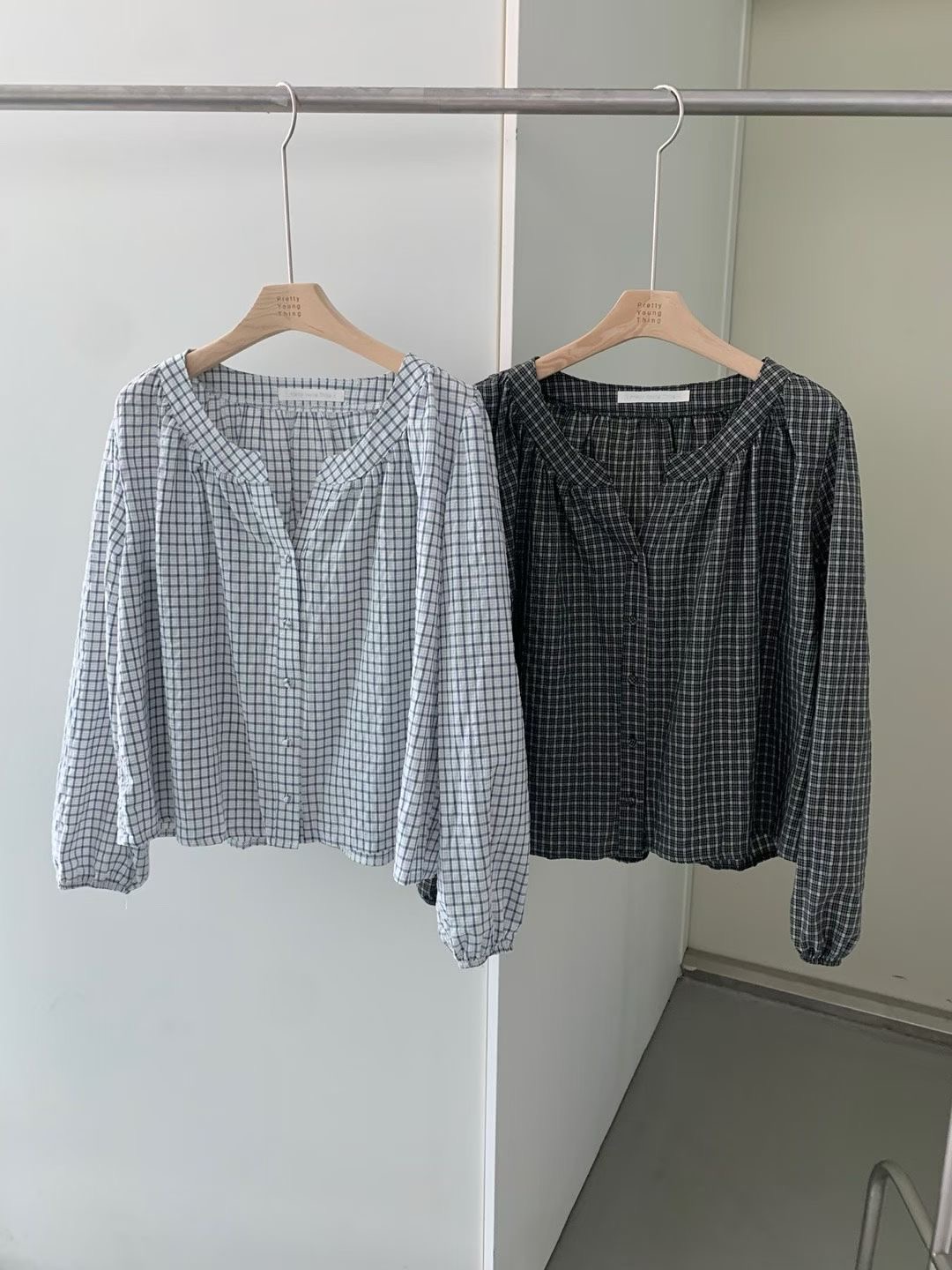 PYT-ot東大門㊣代購女士新款真品時尚職業熱賣25秋冬襯衫蕾絲衫pretty young thing襯衫/蕾絲衫
