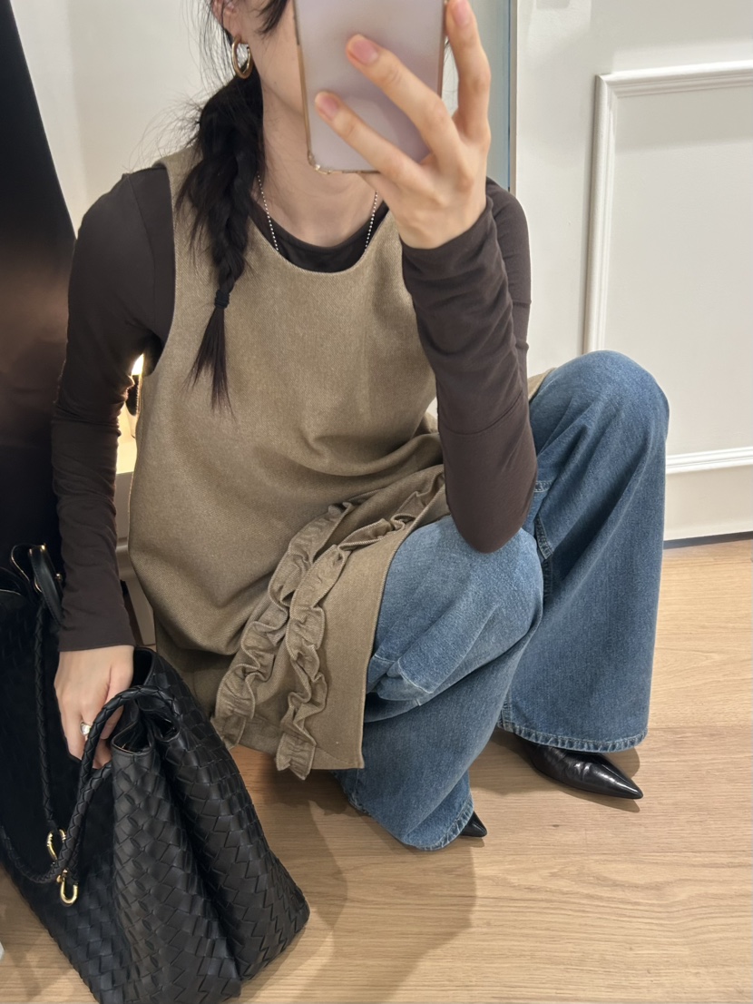 ME MO東大門㊣實拍女士新款休閑25秋冬人氣連衣裙不含內搭ME MO連衣裙