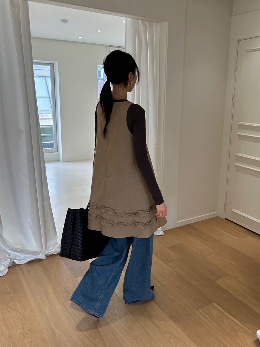 ME MO東大門㊣實拍女士新款休閑25秋冬人氣連衣裙不含內搭ME MO連衣裙