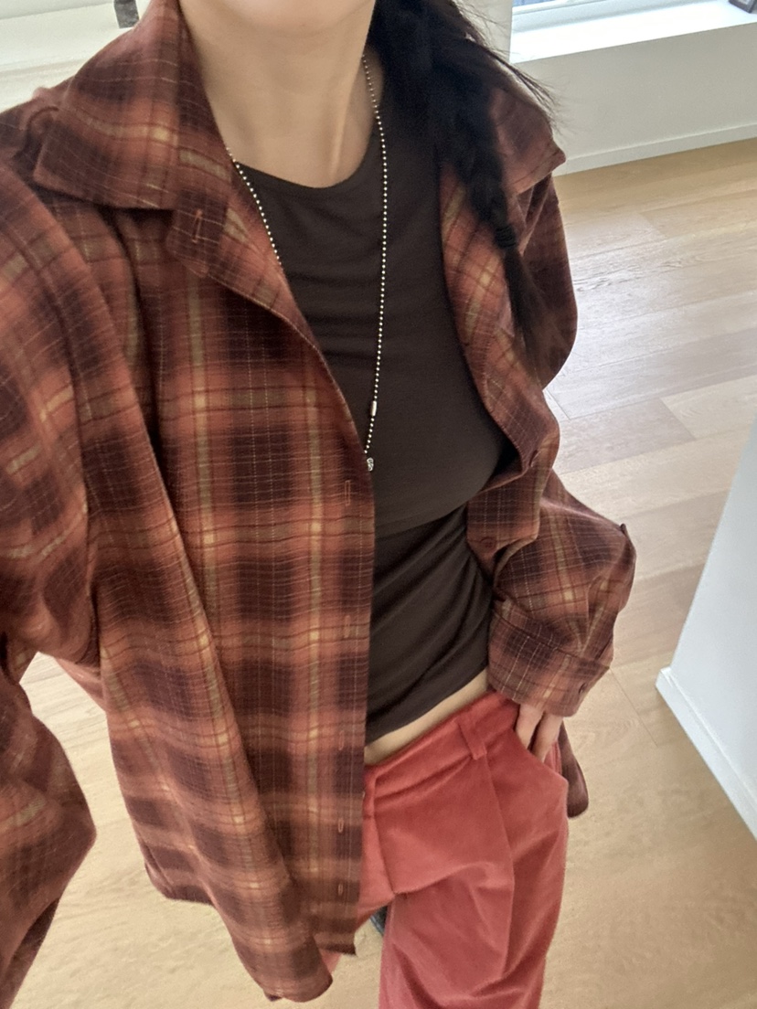 ME MO東大門㊣代購女裝新款時尚人氣真品休閑襯衫蕾絲衫格紋ME MO襯衫/蕾絲衫