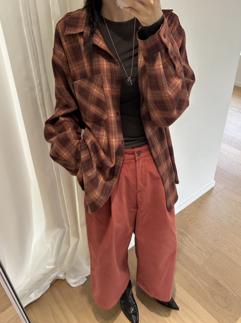 ME MO東大門㊣代購女裝新款時尚人氣真品休閑襯衫蕾絲衫格紋ME MO襯衫/蕾絲衫