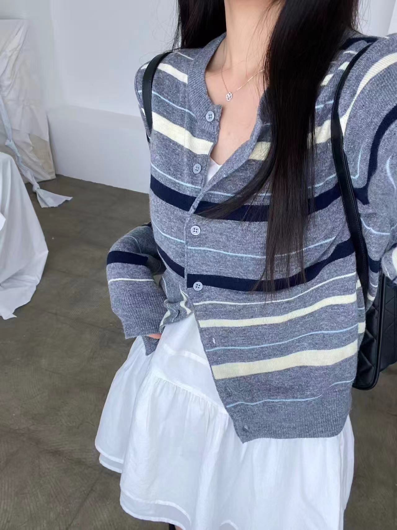 POESIE東大門㊣直郵女裝新品時尚熱賣25秋冬真品人氣針織衫POESIE針織衫