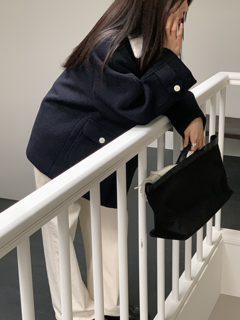 MOVENNE韓國直郵㊣女裝新款推薦人氣真品25秋冬熱賣短款大衣MOVENNE短款大衣