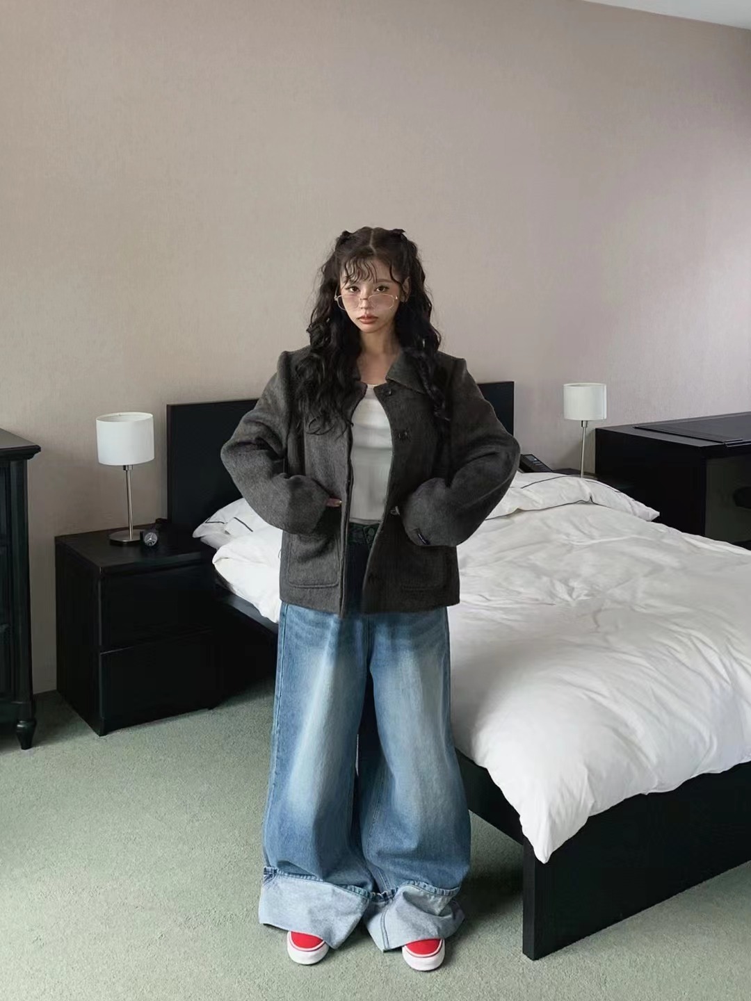 FORMAL東大門㊣代購女裝新品25秋冬人氣熱賣休閑夾克手工制作FORMAL夾克