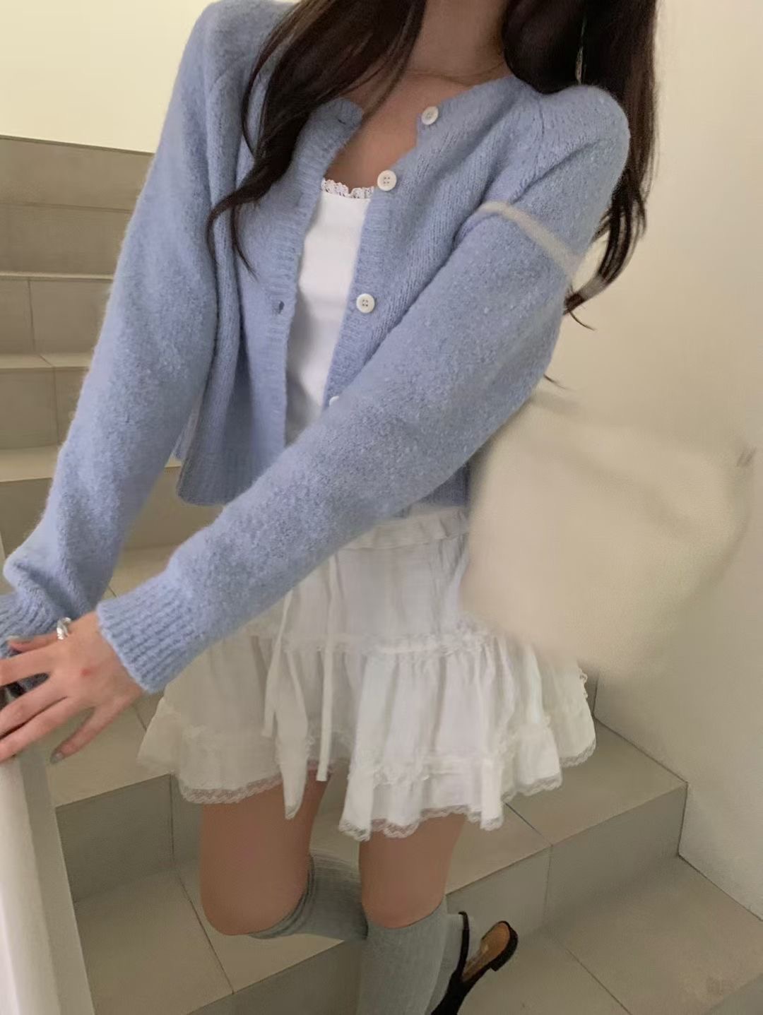 FREELOVE東大門㊣實拍女裝新款人氣推薦時尚真品休閑針織衫FREELOVE針織衫