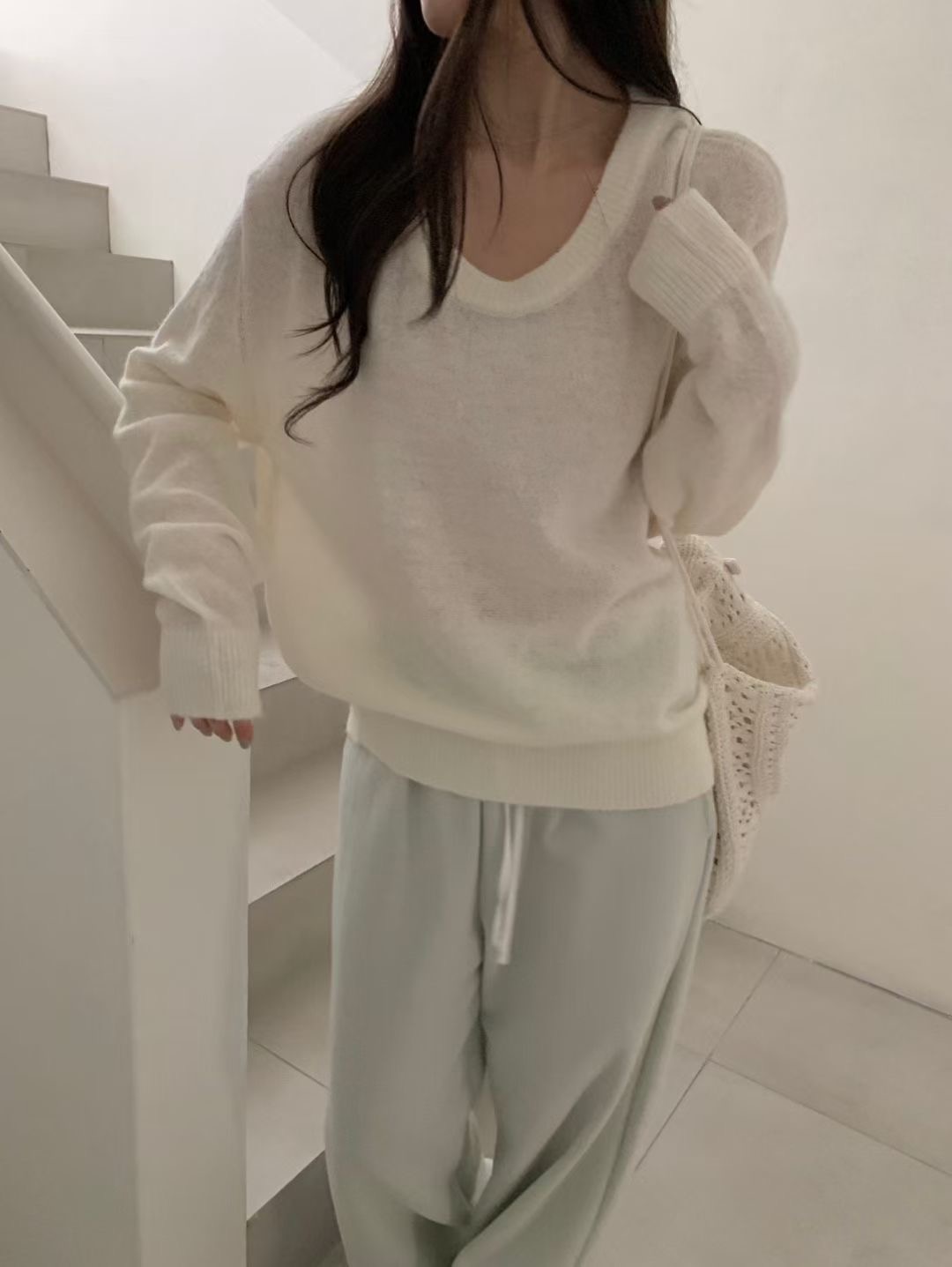 FREELOVE東大門㊣代購女裝新品推薦熱賣人氣25秋冬針織衫馬海毛FREELOVE針織衫