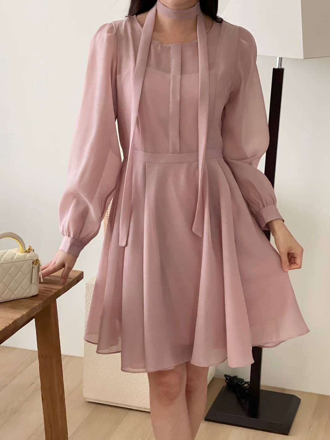 EEYOU韓國代購㊣女裝新款熱賣職業25秋冬休閑時尚真品連衣裙EEYOU連衣裙