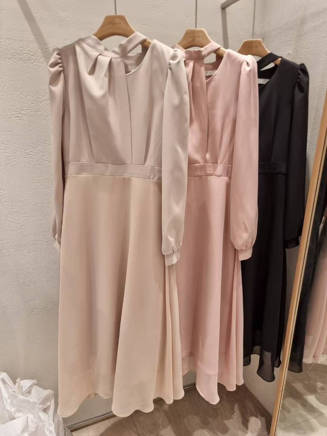 EEYOU東大門㊣直郵女裝新品25秋冬人氣休閑時尚真品職業連衣裙EEYOU連衣裙圖色3左三色