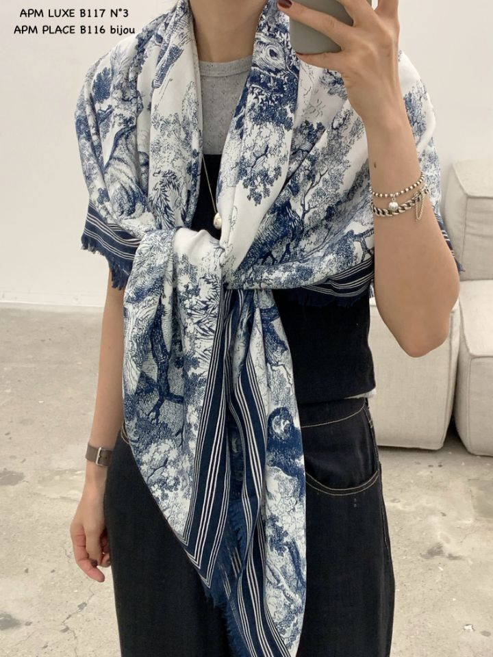 N3韓國代購㊣女士新品25秋冬熱賣推薦職業時尚休閑圍巾披肩N3圍巾/披肩