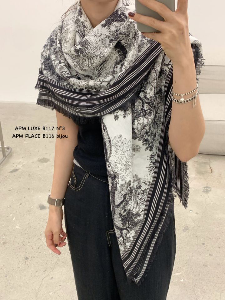 N3韓國代購㊣女士新品25秋冬熱賣推薦職業時尚休閑圍巾披肩N3圍巾/披肩