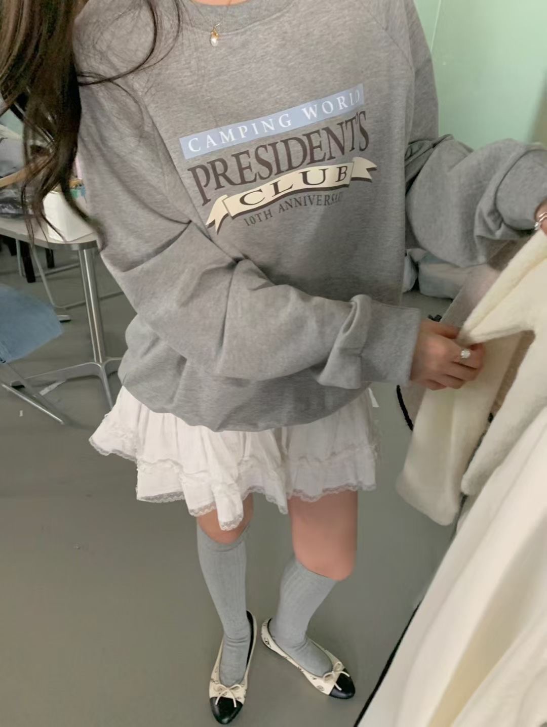 FREELOVE韓國代購㊣女裝新款休閑25秋冬推薦熱賣時尚真品衛衣FREELOVE衛衣