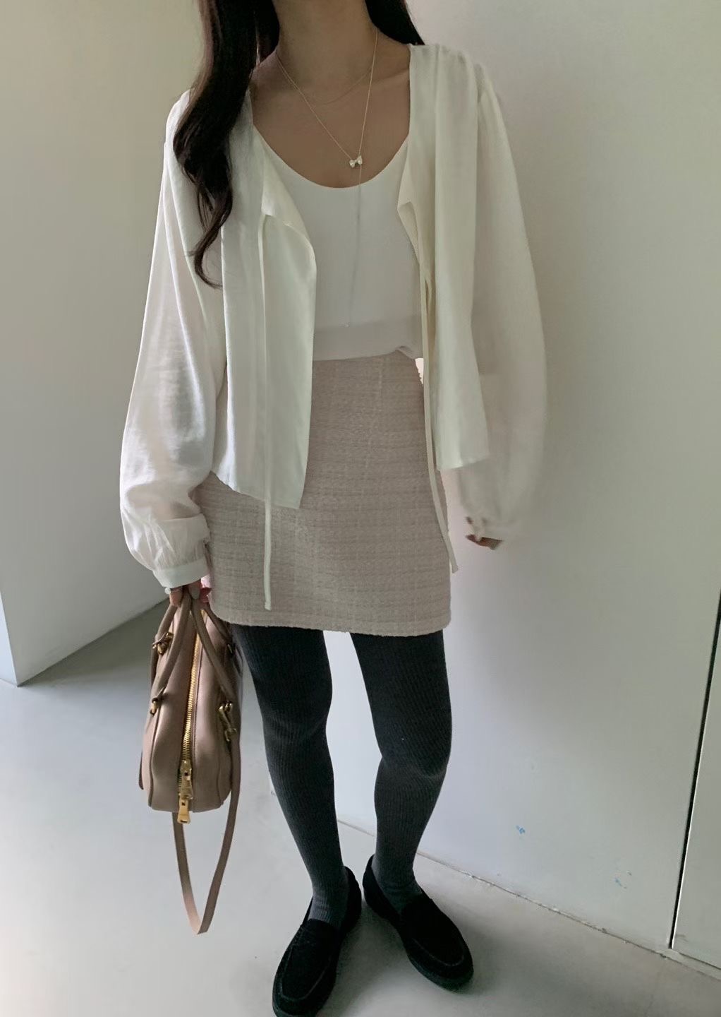 FREELOVE東大門㊣代購女裝新品休閑推薦真品人氣職業短裙花呢FREELOVE短裙
