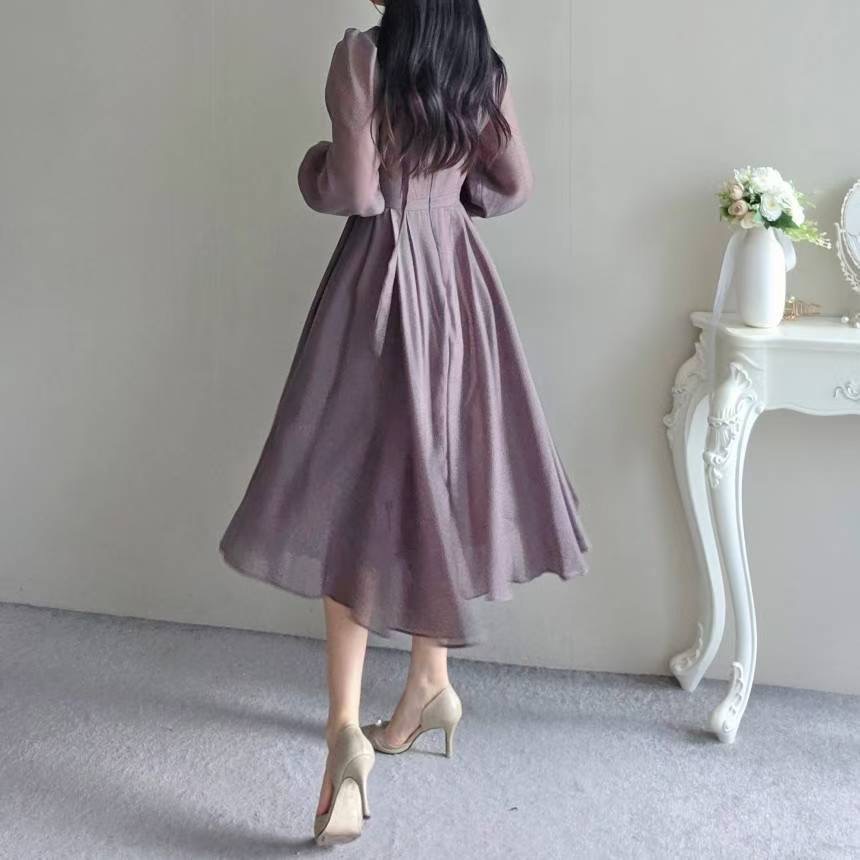 EEYOU韓國代購㊣女士新款熱賣真品時尚職業推薦連衣裙含脖帶EEYOU連衣裙