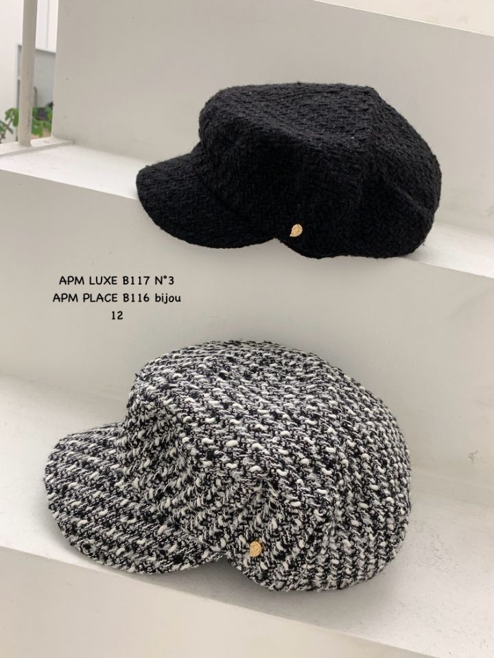 N3東大門㊣實拍女士新品時尚推薦25秋冬職業帽子粗花呢貝雷N3帽子